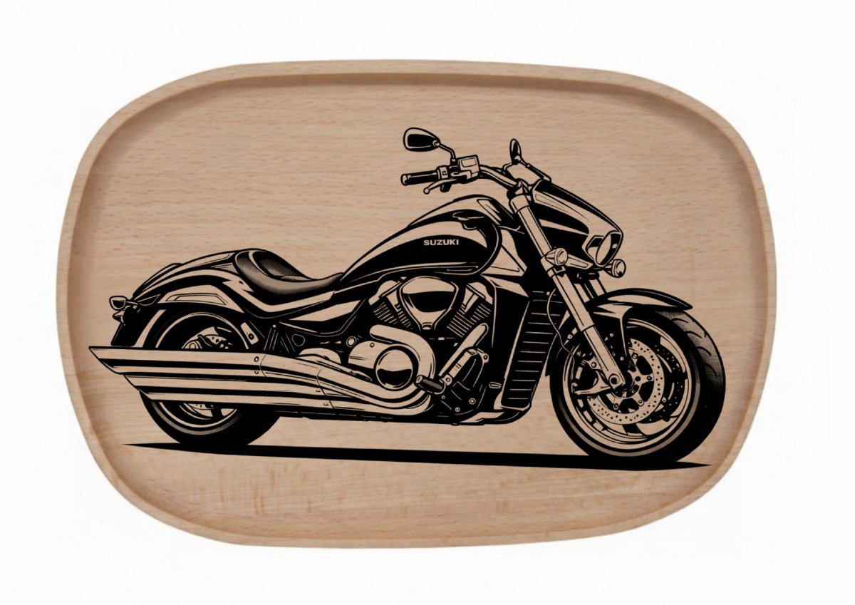 Dřevěný podnos z bukového masivu - Motiv Auto, Moto — Motorka 3