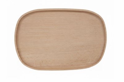 Dřevěný podnos z bukového masivu  - Motiv Města — Kopřivnice