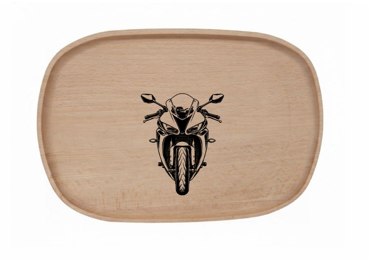 Dřevěný podnos z bukového masivu - Motiv Auto, Moto — Motorka 1