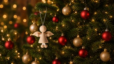 Dřevěný andělíček