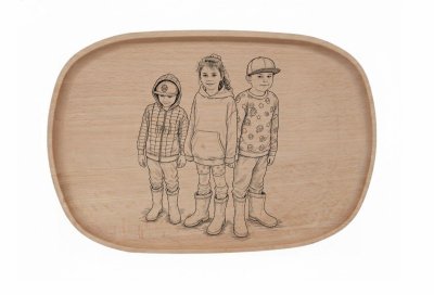 Gravírovaný Podnos 30x20 cm