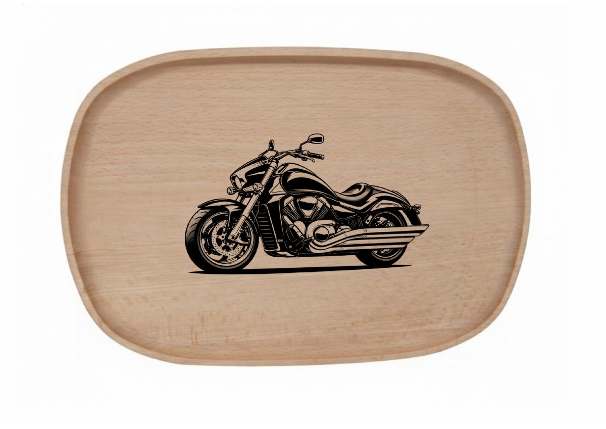 Dřevěný podnos z bukového masivu - Motiv Auto, Moto — Motorka 4