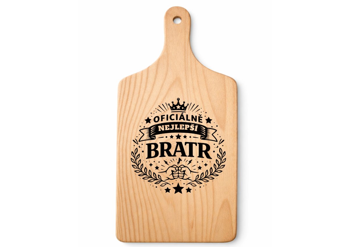 Dřevěné prkénko - Rodina — Bratr