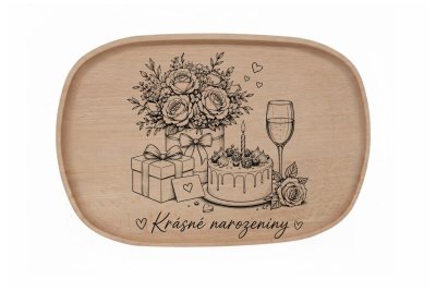 Gravírovaný Podnos 30x20 cm