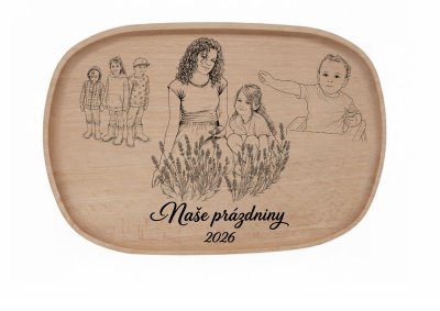 Gravírovaný Podnos 30x20 cm