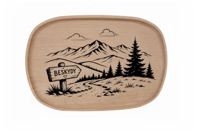 Gravírovaný Podnos 30x20 cm