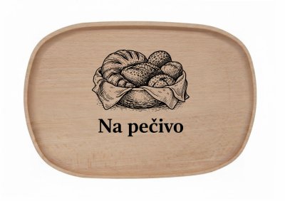 Dřevěný podnos z bukového masivu - Gril - sezona — BBQ