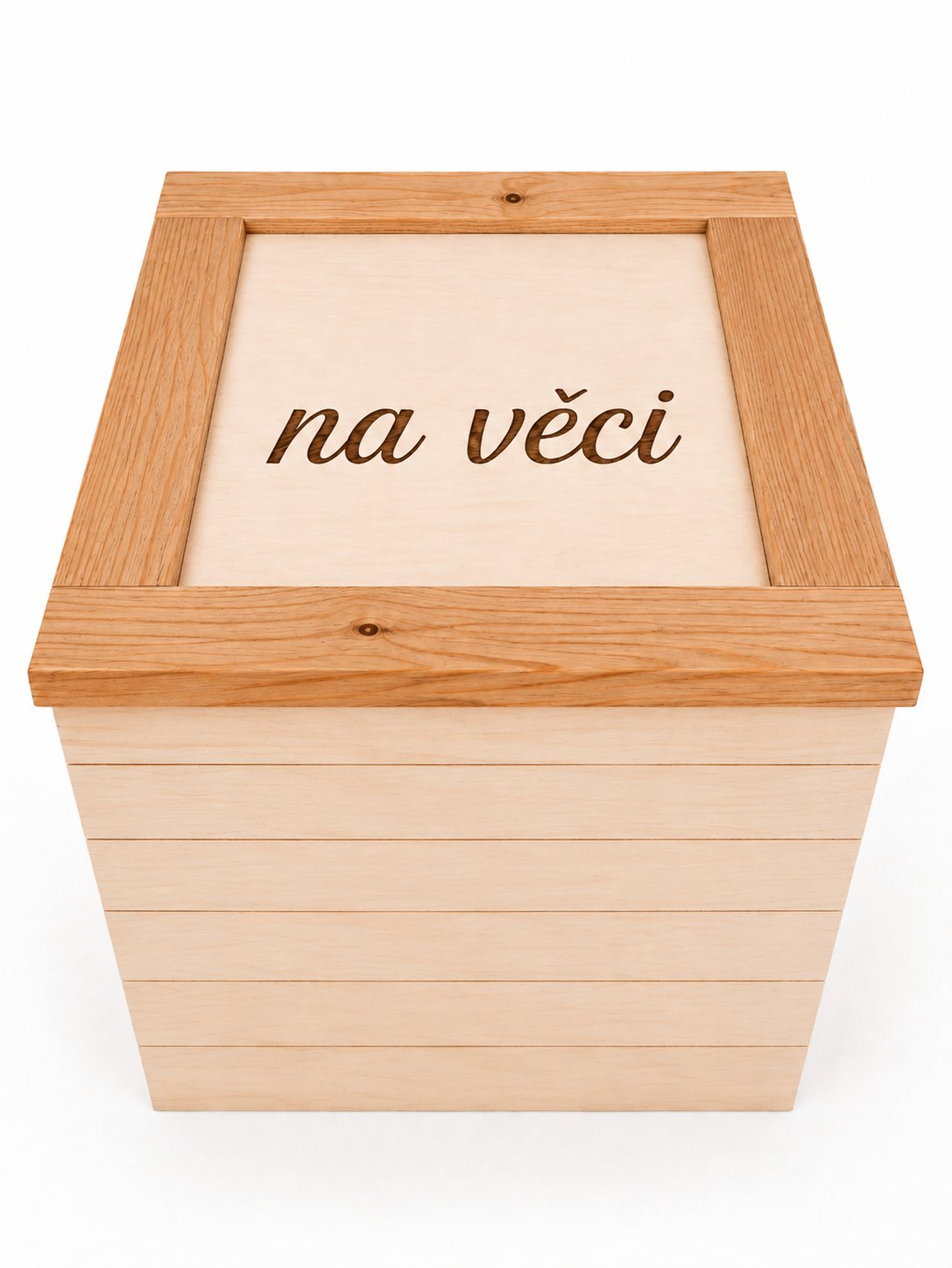 Dřevěná bedna - Smrkové dřevo - střední — Na věci