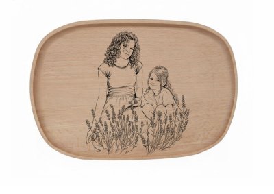 Gravírovaný Podnos 30x20 cm