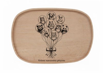 Gravírovaný Podnos 30x20 cm