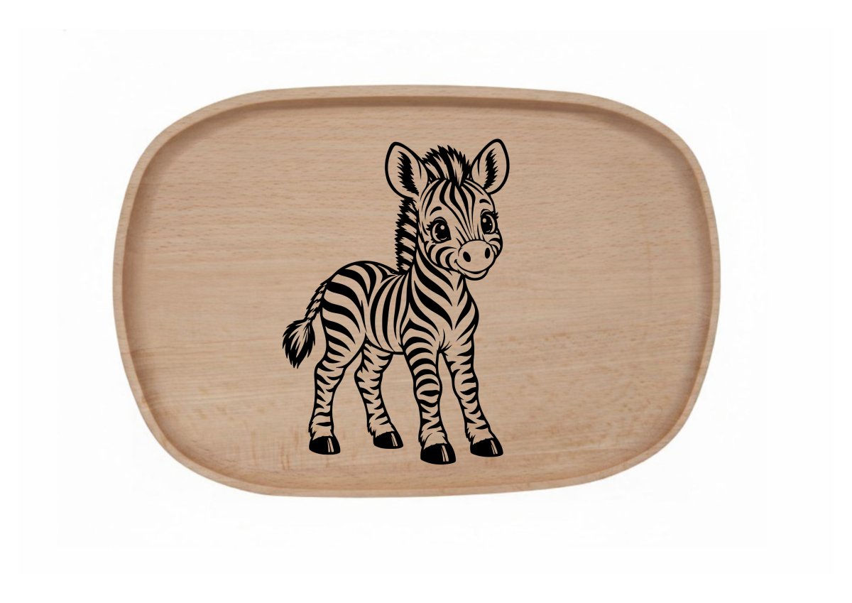 Dřevěný podnos z bukového masivu - Zebra