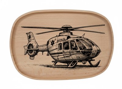 Dřevěný podnos z bukového masivu - Motiv Auto, Moto — Ambulance