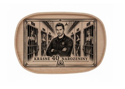 Gravírovaný Podnos 30x20 cm